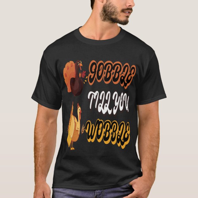 Camiseta Divertido tambor de Acción de Gracias hasta que ta (Anverso)