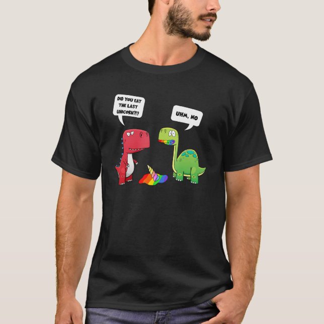 Camiseta Divertido Te Comiste Los Últimos Niños De Dinosaur (Anverso)