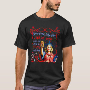 Camiseta Divertido, te pareces al Hot Dog Coquet del 4 de J