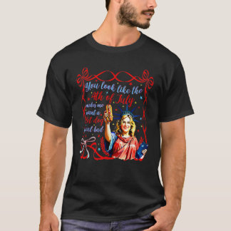 Camiseta Divertido, te pareces al Hot Dog Coquet del 4 de J