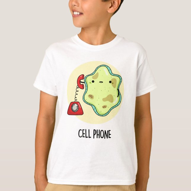 Camiseta Divertido tema de ciencia de la biología del teléf (Anverso)