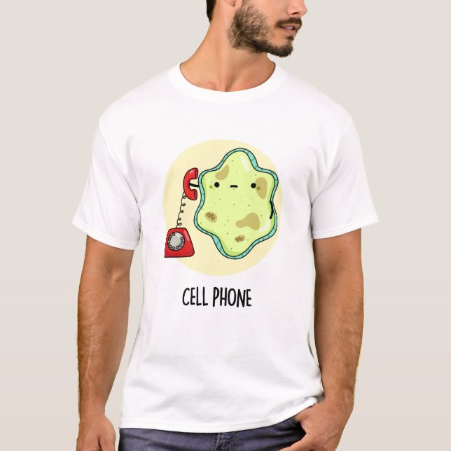 Camiseta Divertido tema de ciencia de la biología del teléf (Anverso)