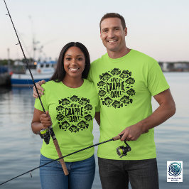 Camiseta Divertido Ten un Día de Crappie Pesca