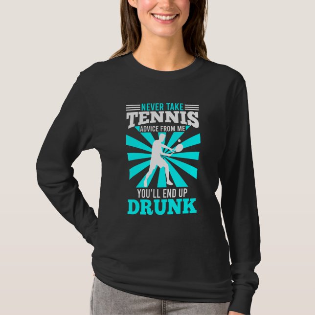 Camiseta Divertido tenista que dice Tenis Racket (Anverso)