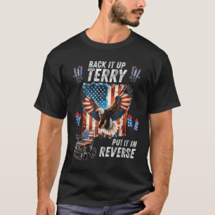Camiseta Divertido, Terry, da marcha atrás, ponlo en revers