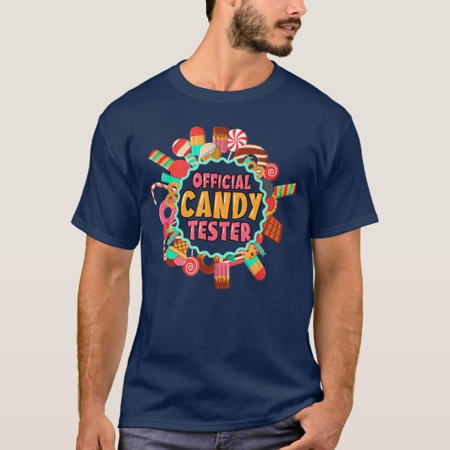 Camiseta Divertido Tester Oficial De Candy Costume A Los Ni (Anverso)