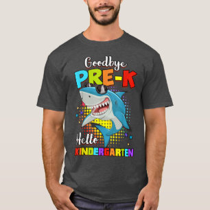 Camiseta Divertido tiburón adiós a graduación preescolar Ho