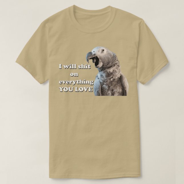Camiseta Divertido TiktokParrot (Diseño del anverso)