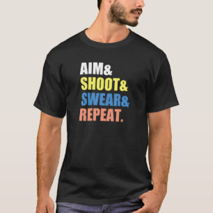 Camiseta Divertido tiro al arco Darts Billard Aim Shoot Swe