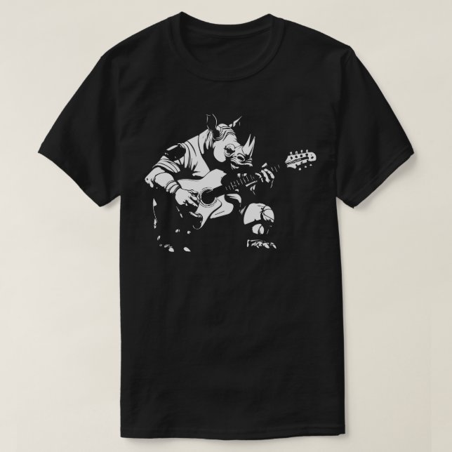 Camiseta Divertido tocar la guitarra (Diseño del anverso)