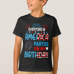 Camiseta Divertido Todos En Estados Unidos Fiestas En Mi Cu