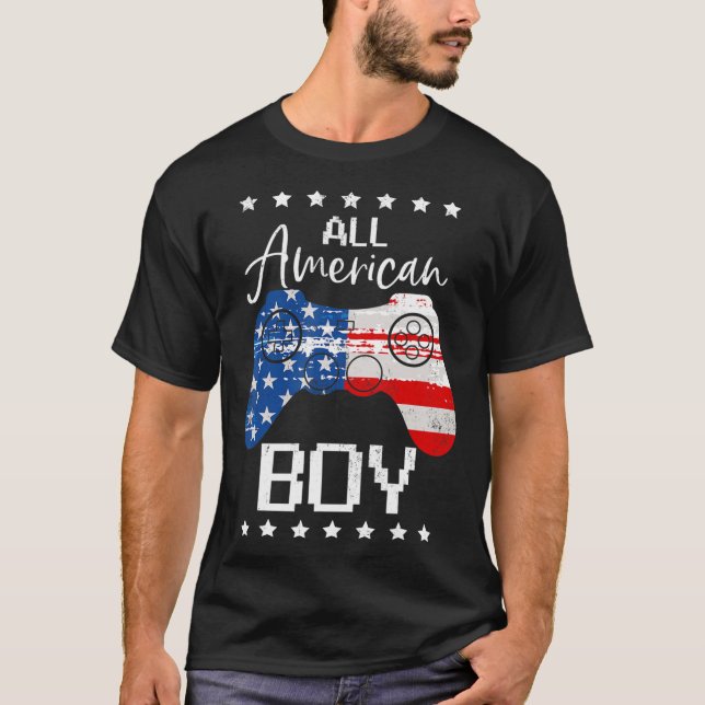 Camiseta Divertido Todos los chicos americanos 4jul Son Vid (Anverso)