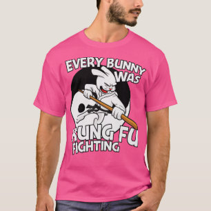 Camiseta Divertido, Todos Los Conejitos Estaban Peleando Co