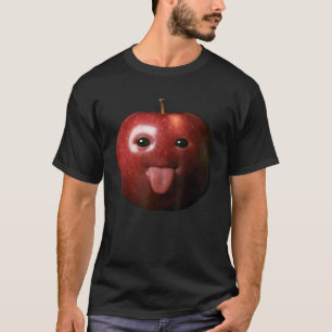 Camiseta Divertido Tonto IA Manzana gen z Meme Cerebro podr