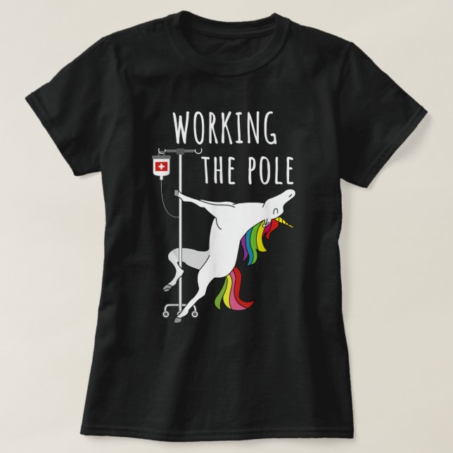 Camiseta Divertido trabajo de la sala de emergencias de enf (Diseño del anverso)