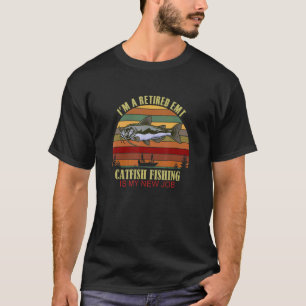 Camiseta Divertido trabajo nuevo de EMT retirado pesca de b
