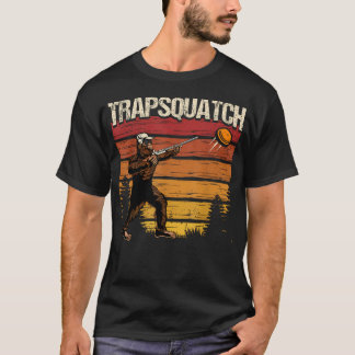 Camiseta Divertido Trampa Tiro al Plato Bigfoot Trapsquatch