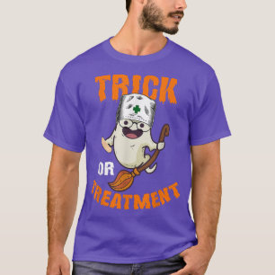 Camiseta Divertido Trick o Trato Enfermero de Enfermeras Fa