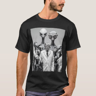 Camiseta Divertido Trump Con Conspiración De Aliens Extrate