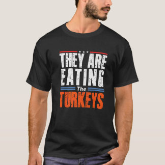 Camiseta Divertido Trump diciendo que están comiendo los pa