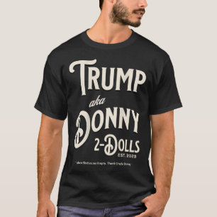 Camiseta Divertido Trump Donando Dos Muñecas A Dos Muñecas 