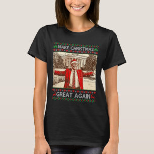 Camiseta Divertido Trump hace a los Navidades una gran fami
