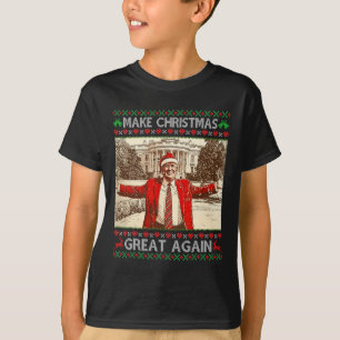 Camiseta Divertido Trump hace a los Navidades una gran fami