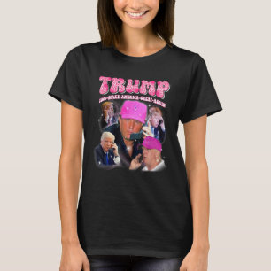 Camiseta Divertido Trump me extraña rosa y Trump 2024 se ll
