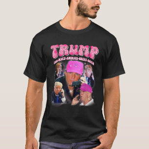 Camiseta Divertido Trump me extraña rosa y Trump 2024 se ll