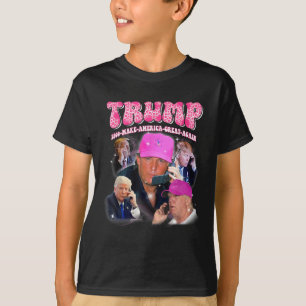 Camiseta Divertido Trump me extraña rosa y Trump 2024 se ll