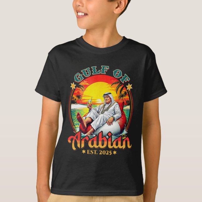 Camiseta Divertido Trump Shirt Golfo De Arabian Este 2025 D (Anverso)