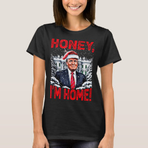 Camiseta Divertido Trump Xmas Cielo Estoy en Casa Donald Tr