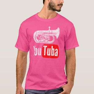 Camiseta Divertido Tuba Marchando Banda Vintage