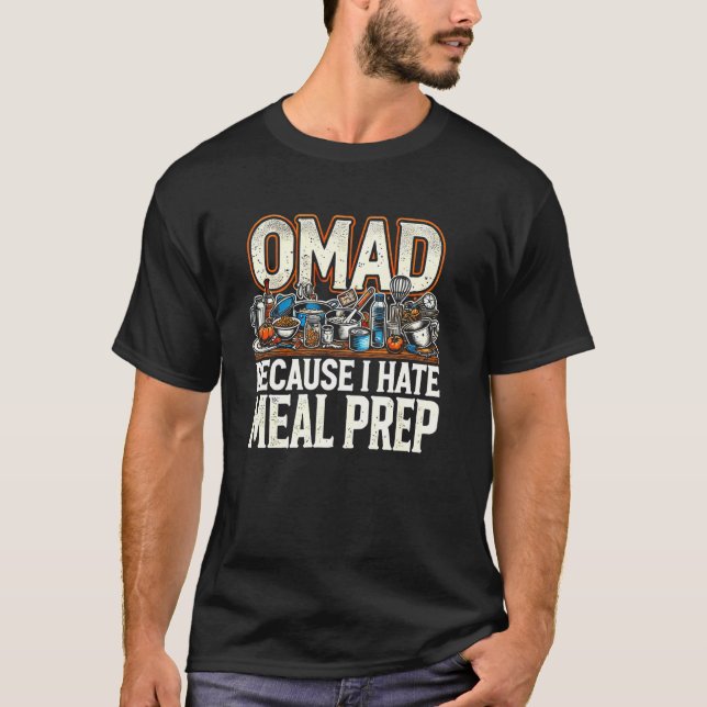 Camiseta Divertido una comida al día - OMAD (Anverso)