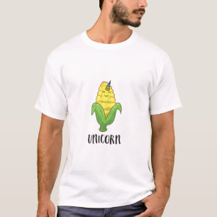 Camiseta Divertido Uni Maíz Unicornio Amantes Del Maíz Gran