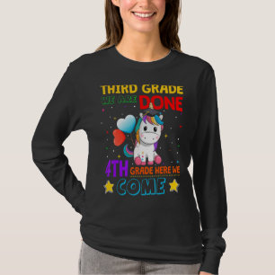 Camiseta Divertido Unicornio de tercer grado Estamos termin