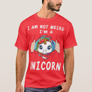 Camiseta Divertido unicornio diciendo Bonito Colores de arc