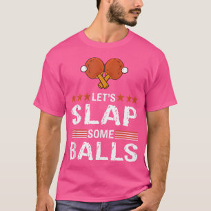 Camiseta Divertido Vamos A Golpear Algunas Bolas Tenis De M