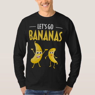 Camiseta Divertido Vamos Bananas Humor Banana Fruta Tropica