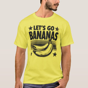 Camiseta Divertido Vamos Bananas Molestos Grunge Meme
