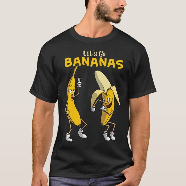 Camiseta Divertido Vamos Bananas Regalo a los niños Chicas  (Anverso)