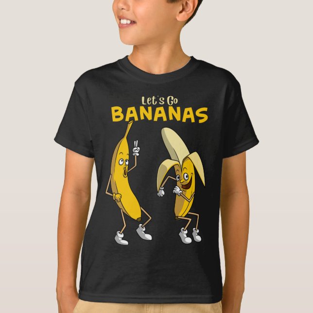Camiseta Divertido Vamos Bananas Regalo a los niños Chicas  (Anverso)