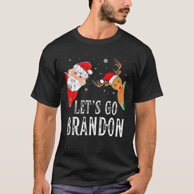 Camiseta Divertido Vamos Branson Brandon Navidades están en (Anverso)