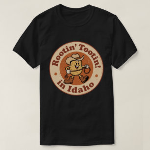 Camiseta Divertido vaquero de patata vintage de Idaho retro