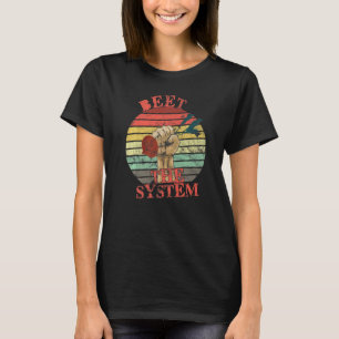 Camiseta Divertido vegano vencer al sistema anarquía retro 