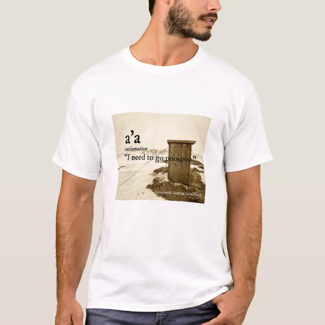 Camiseta Divertido verbo groenlandés Groenlandia Adenture (Anverso)