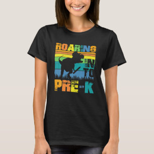 Camiseta Divertido viaje a los dinosaurios pre-K de vuelta