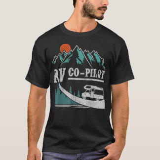 Camiseta Divertido viaje en RV copiloto Camping