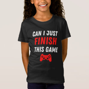 Camiseta Divertido videojuegos Puedo terminar este juego