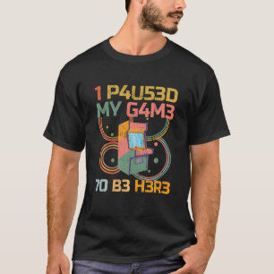 Camiseta Divertido videojugador de juegos de arcade en el q